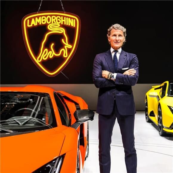 Lamborghini Car Logo LED Neon Sign for Garage Shop Decor Bar Man Cave Mechanix - Picture 4 of 7